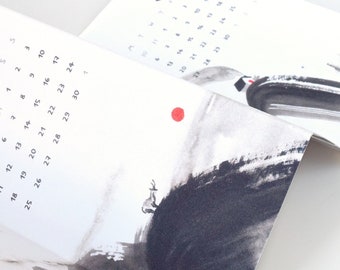 2022 Mini Desk Calendar, Watercolor Minimalist Calendar