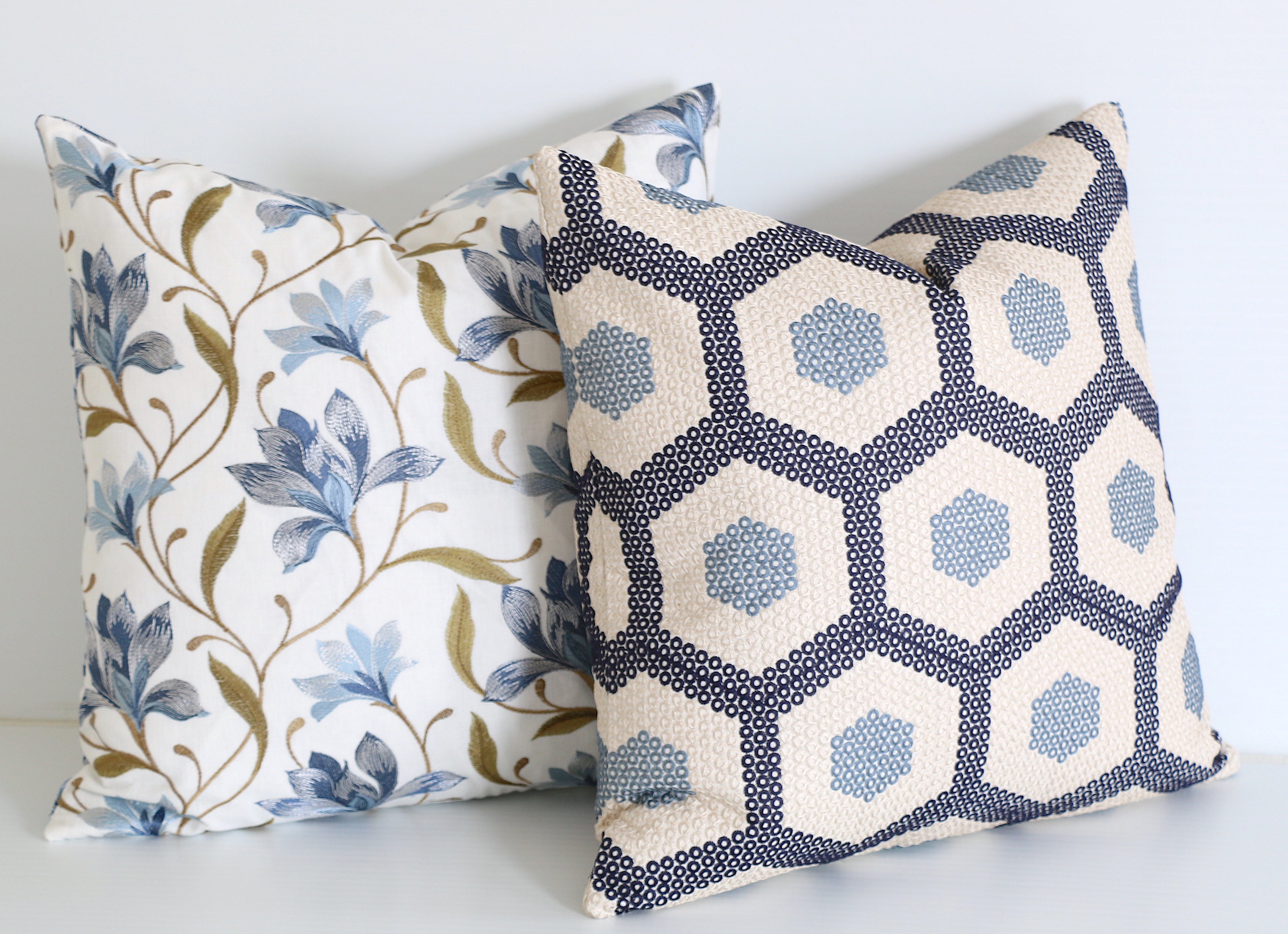 Navy 24x24 Pillow Cover 24x24 Navy Blue Throw Pillow Dark Etsy