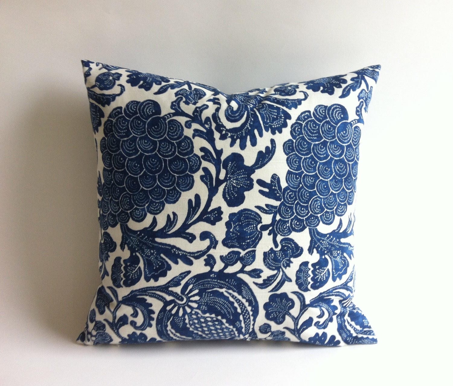 Indigo Batik Pillow Cover Decorative Pillows 28x28 Pillow Etsy