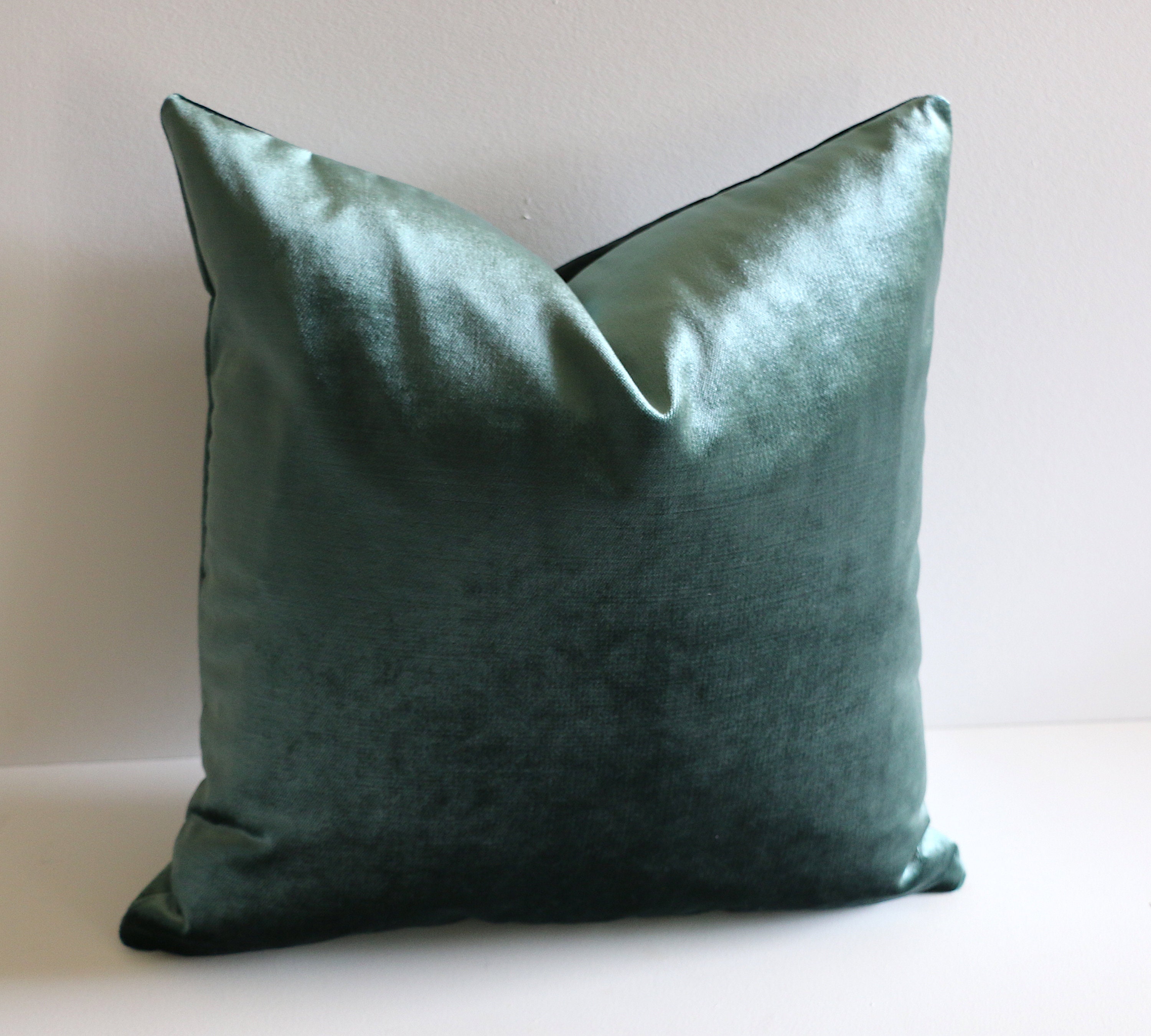 Dark Green Velvet Pillow / Green Pillow/ Velvet Pillow Cover / Etsy