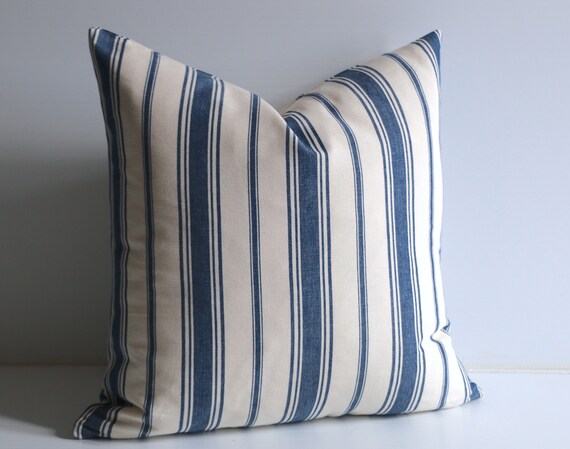 Farmhouse Ticking 24x24 Pillow Cover Farmhouse Ticking 24x24 Pillow Cover