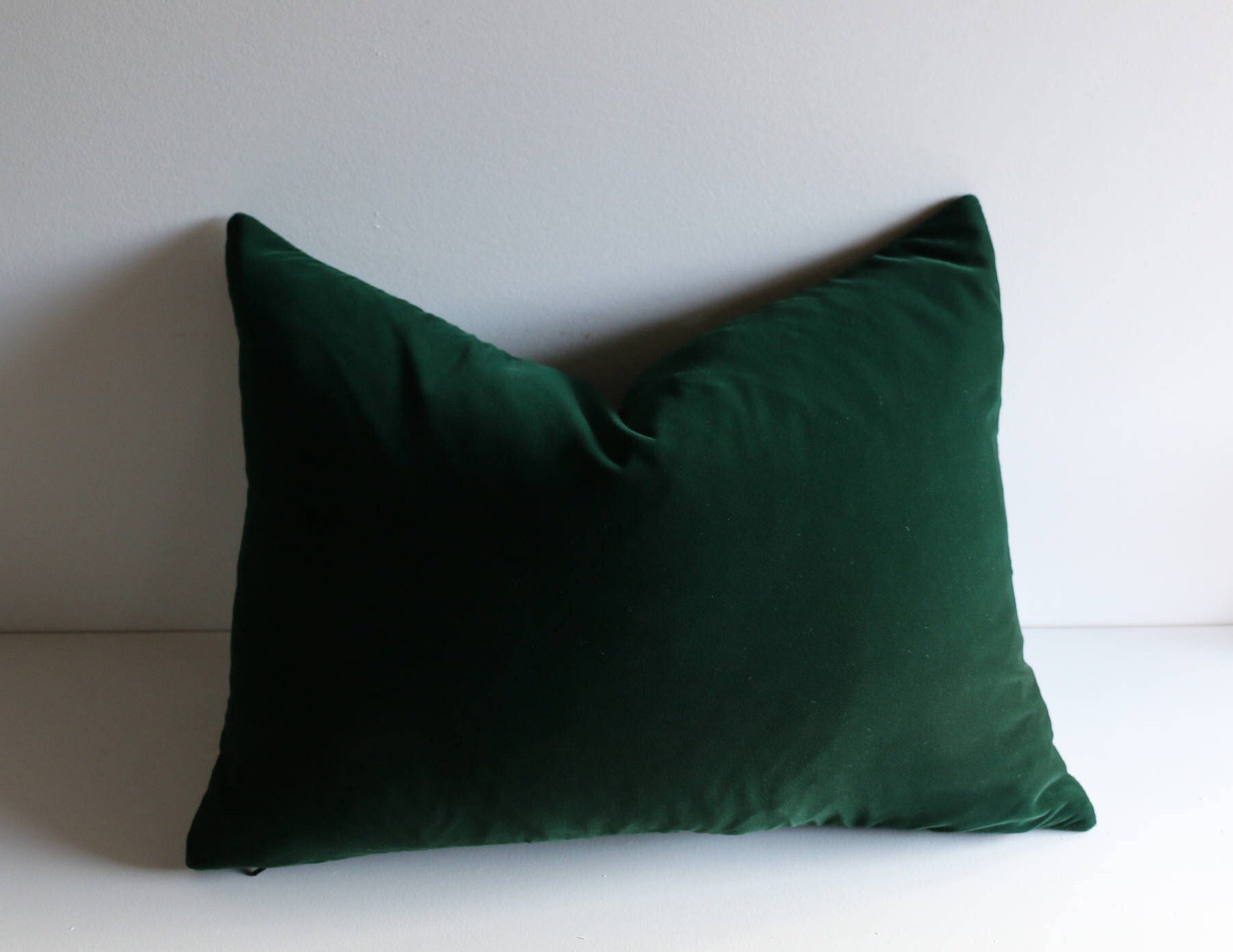 Dark Green Velvet Pillow / Green Pillow/ Velvet Pillow Cover / Etsy
