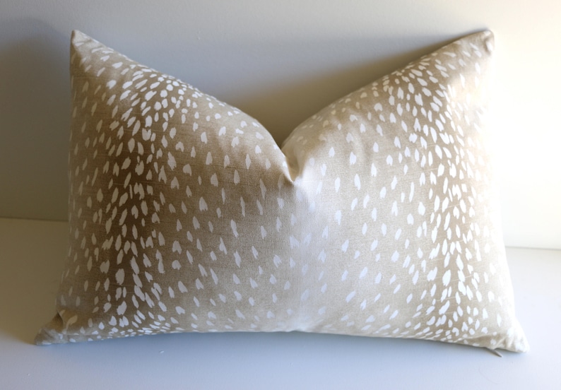 Ombré gradient Fawn Print Pillow cover Navy Ombre Animal Print Pillow Cover