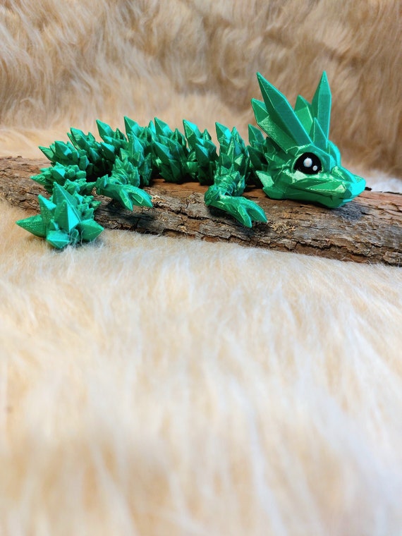 Green Baby Dragon, Dragon Toy 3D Printed Articulated Dragon-Relief Stress-Anxiety Dragon, Easter Gift, Birthday Gift, Mother's Day Gift