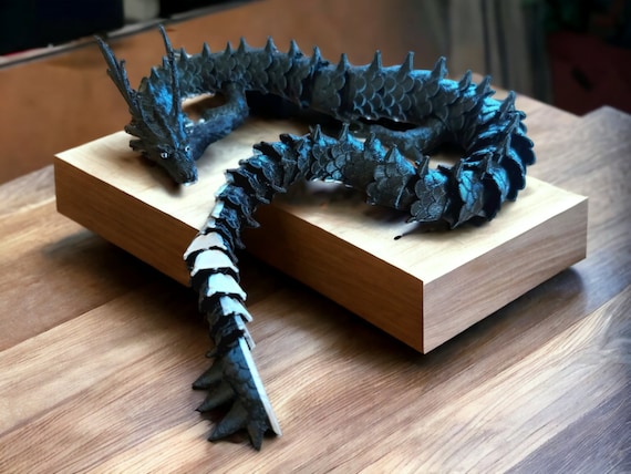 Dragon Dragon 3D Printed Office Desk Toy Articulated Relief Stress and Anxiety, Decorative Chinese, Mother's Day Dragon Gift