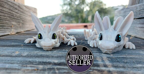 Cute Combo Baby Dragons, Baby Flexible Dragon Toy 3D Printed Articulated Dragon-Relief Anti-Anxiety Dragon, Two Baby Dragons, Kid Gift