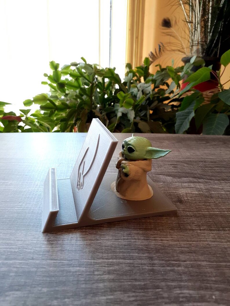 Star Wars Baby Yoda Phone Holder 3D Printed Etsy