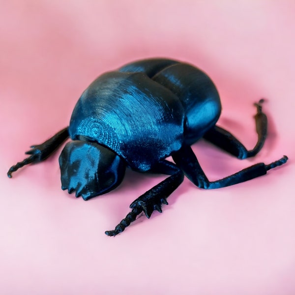 Dung Beetle Cute Bug 3D Printed Toy, Bugs Office Desk Toy, Easter Unique Gift