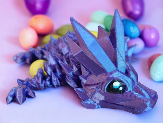 Purple Baby Dragon Relief Stress and Anxiety Cosplay Accessories Kids & Adults Birthday Gift, Office Desk Toy Mother's Day Gift