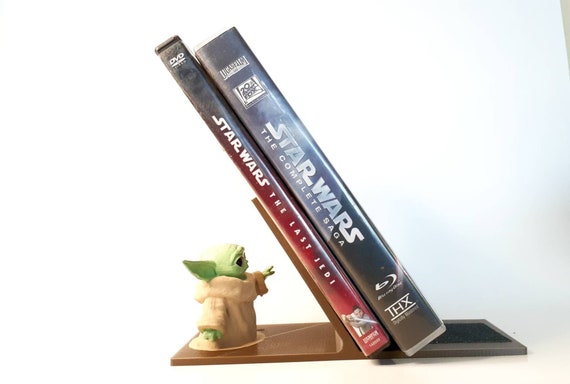 Star Wars Baby Yoda Gift, Grogu Mandalorian Gift DVD's Stand lights book holder, Birthday Gift Office Desk Decor, May the 4th be with you