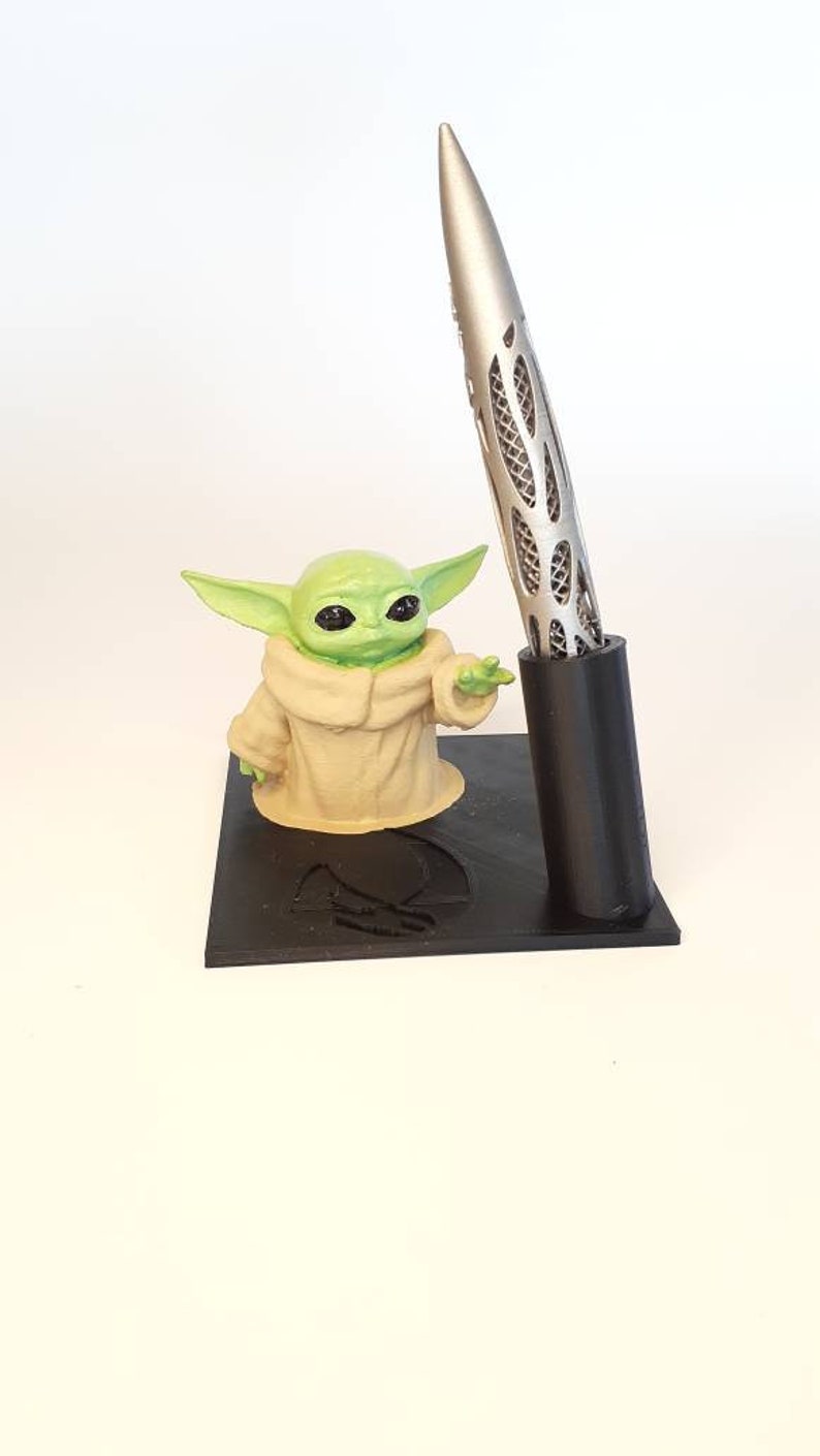 Star Wars Baby Yoda Pen Holder 3D Printed Etsy