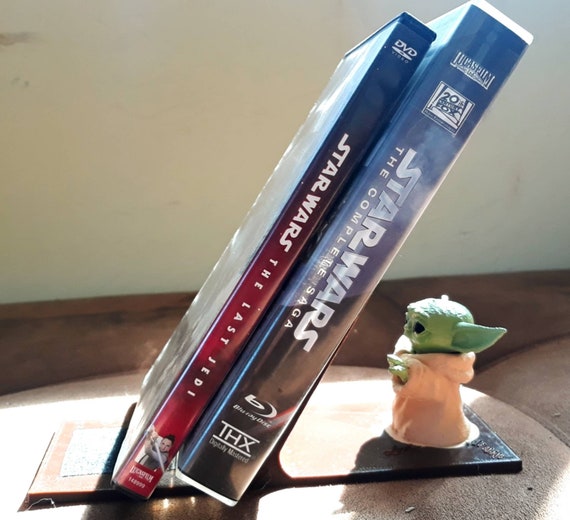 Star Wars Grogu Light Book Stand Gift, Baby Yoda Dvd's mount, Star Wars DVD's holder Birthday Gift, The Mandalorian May the 4th be with you