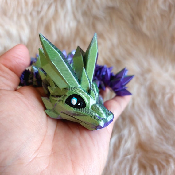 Bicolor Flexible Baby Dragon, Articulated Dragon-Relief Stress-Anxiety Cute Fidget Toy, Sensory Fidget Toy Adults & Kids Birthday Gift
