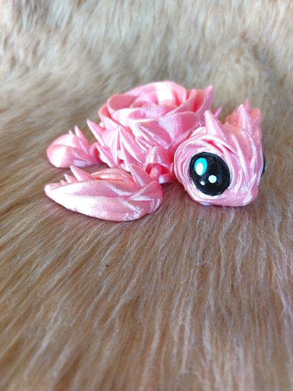 Love is a Rose, Baby Turtle - Rose Gift, 3D Printed Articulated Fidget Toy, Stress-Relief Toys, Turtle Lovers, Cute Gift, Mother's Day Gift