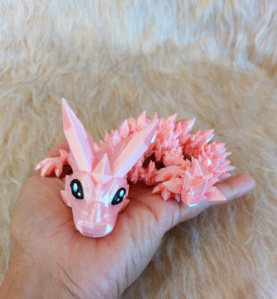 Baby Dragon Unique Mother's Day Gift Relieves Stress and Anxiety Articulated Toy for Adults and Kids, Office Desk Toy Dragon Crystal