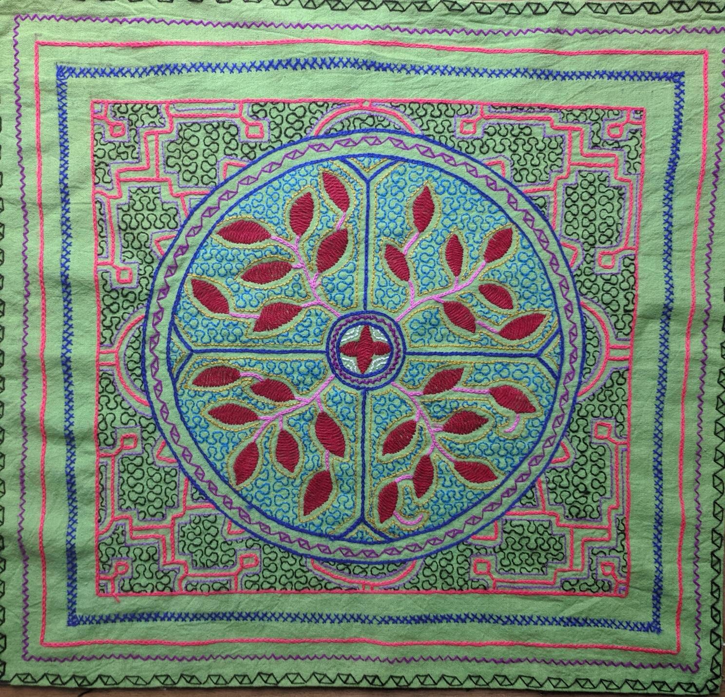 7.5 x16.5 in/ 45x52 cm Authentic SHIPIBO cloth tapestry handmade