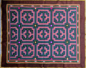 SHIPIBO IKARO KENE large tapestry shamanic altar shrine cloth