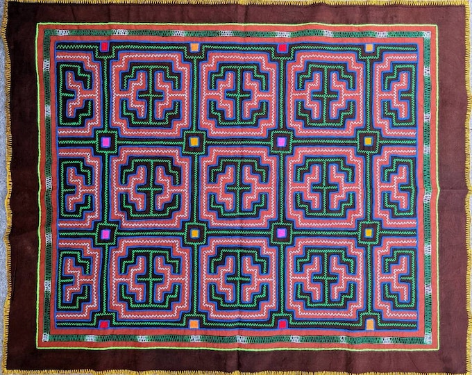 SHIPIBO IKARO KENE large tapestry shamanic altar shrine cloth