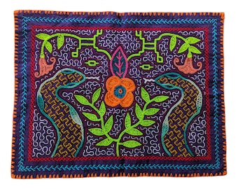 SHIPIBO SACRED non DUALITY Tapestry snakes anaconda Ikaro shamanic medicine man woman cloth Ayahuasca vision