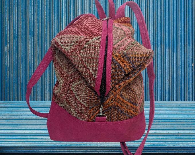 ANDEAN INKA Peruvian WOOL Backpack Sac convertible handbag green sage bag