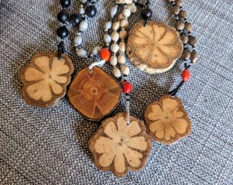D'vine Ayahusaca aya DMT Spirit  pendant necklace handmade with Amazonian seeds and beads