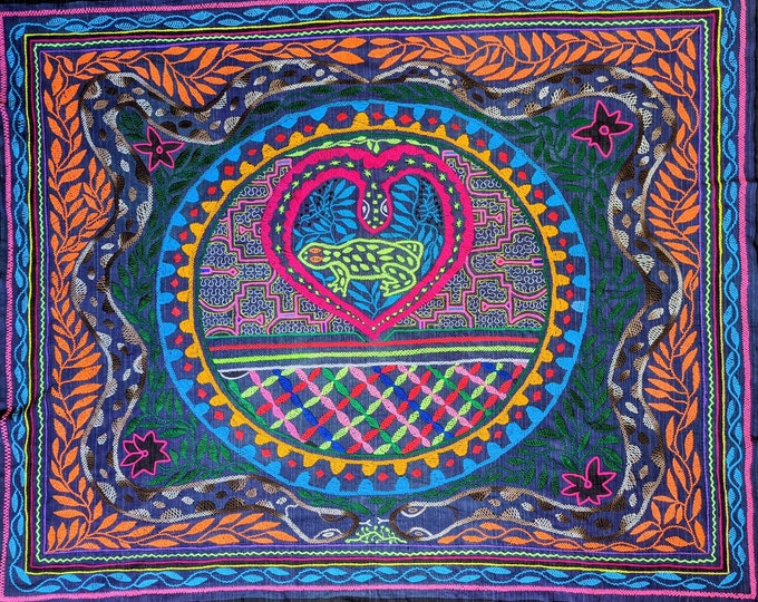 SHIPIBO KAMBO FABRIC large wall hanging art table cloth for sacred spiritual ceremony Ayahuasca 5meo dmt