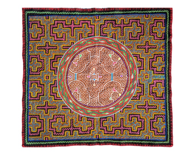 SHIPIBO MAYA KENE Ayahuasca vision  Ancestral Information milenial design from the Peruvian Amazon rainforest.