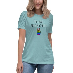 Camiseta Unisex Gay - Camiseta Unisex Queer - Camiseta Sorry Not Sorry - Camiseta UNISEX LGBTQ - Camiseta UNISEX LGBTQ - Camiseta LGBTQ Unisex Crew - Camiseta del Orgullo Gay