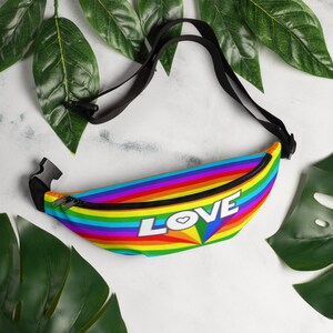 Fanny Pack Unisex - Orgullo Gay - Orgullo LGBTQ - Rainbow Fanny Pack - Love Fanny Pack