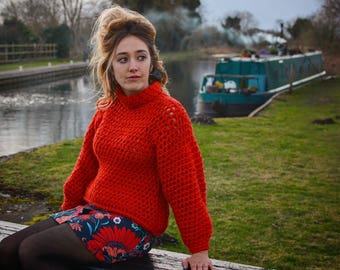Rosie Rollkragenpullover Häkelanleitung