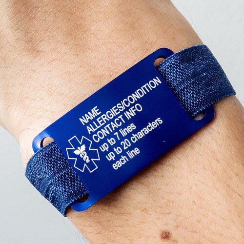 Medical Alert Bracelet Women Personalized Emergency Bracelet Etsy