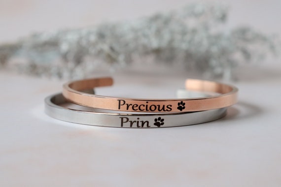 Personalized pet mom bracelets dog memorial gift Pet | Etsy