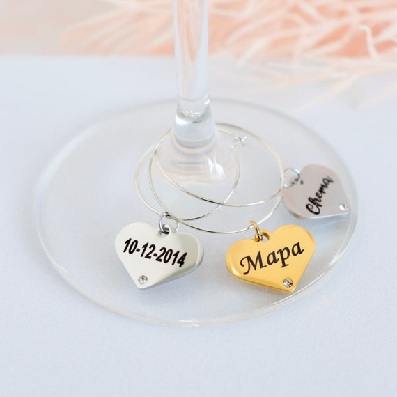 Personalized Wine Glass Tags Custom Wine Glass Markers Drink