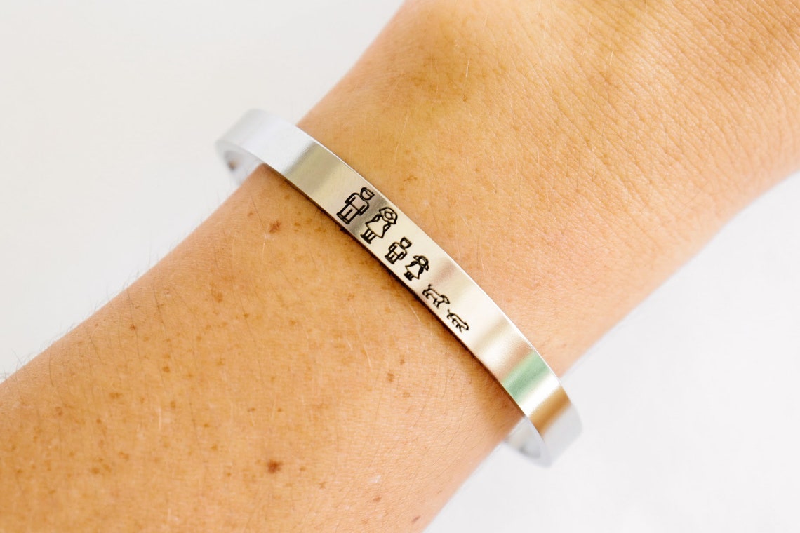 Personalized family bracelet custom engraved bracelet Etsy
