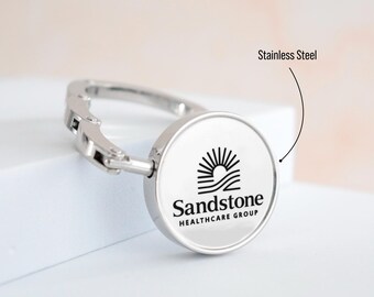 Ganci Per Borsa Personalizzati Con Iniziale - Portaborsa Da Tavolo Floreale - Foto 2