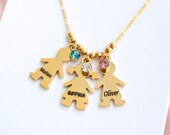 Collana con pietra portafortuna per la mamma - Collana personalizzata
