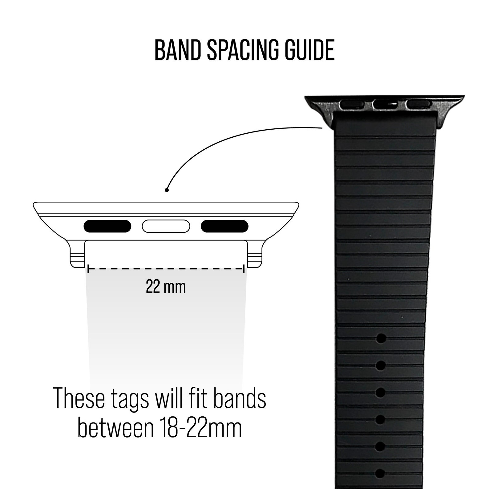 Alert ID Tag for Watch Band Engraved Apple Watch Safety Etsy