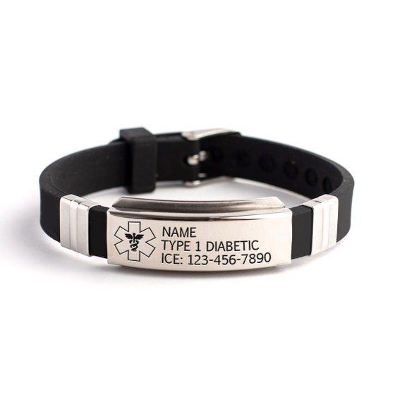 Personalized Medical Alert Bracelet Emergency Bracelet | Etsy