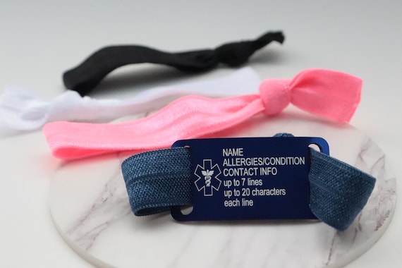 Extra Side Engraved Text For Your Personalized Medical Id Bracelet, This IS NOT A Custom Bracelet