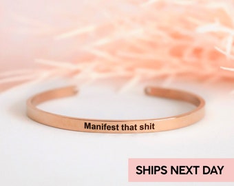 Personalized daily mantra bracelet, custom message bracelet, inspirational bracelet, quote bracelet, motivational bracelet, secret message