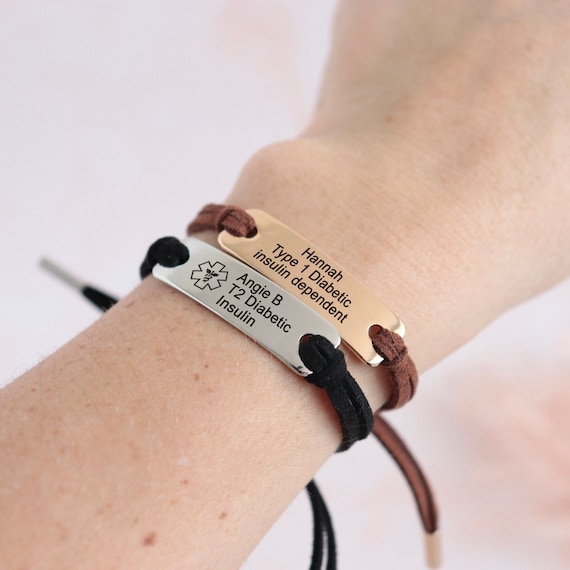 Personalized Medical ID Bracelet | Stretch Band Bracelet