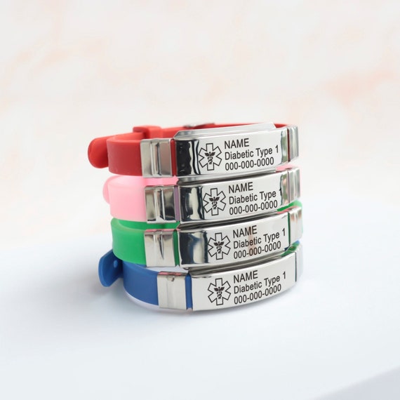 Epilepsy Medical Alert Bracelet Epileptic Stainless Steel Silver  Personalised | eBay