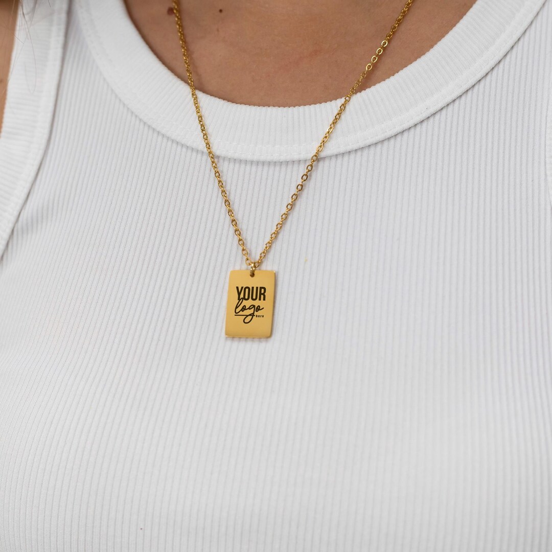 Catena Con Targa Nome Personalizzata COLLANA "NOME" JESSICA IN ACCIAIO