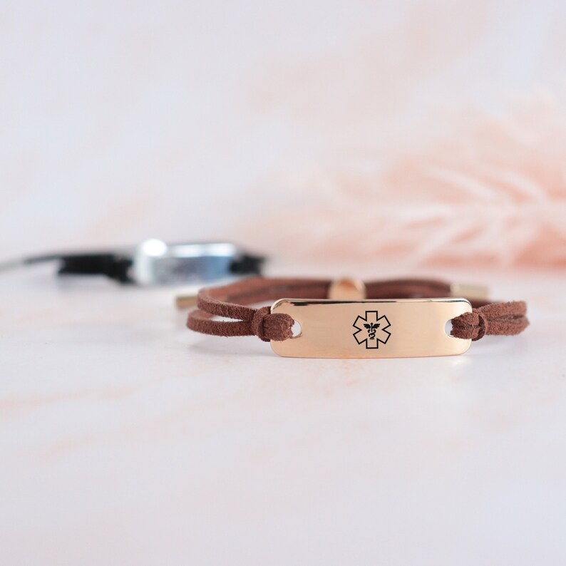 Emergency Bracelet Medical Id Bracelet Women Diabetic Etsy