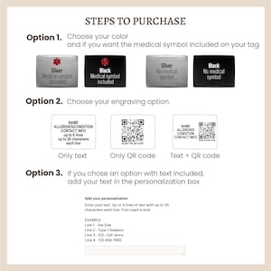 Alert Smart QR Code ID Tag for Watch Band, Engraved Apple Watch Safety ...