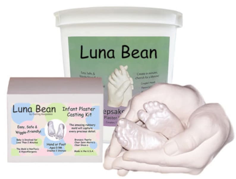 Luna Bean Dad MOM & Baby KEEPSAKE BUNDLE Set - Parent Child Casting Kit Family, 3D Life Casting and Ctraft supplies