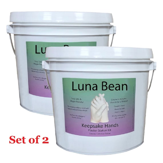 XL Luna Bean KEEPSAKE HANDS CASTING KIT Large Plaster Statue Hand Cast