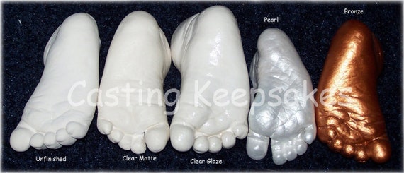 Luna Bean INFANT PLASTER CASTING KIT Baby Footprint Hand Print Statue Mold Cast Luna Bean INFANT PLASTER CASTING KIT Baby Footprint Hand Print Statue Mold Cast