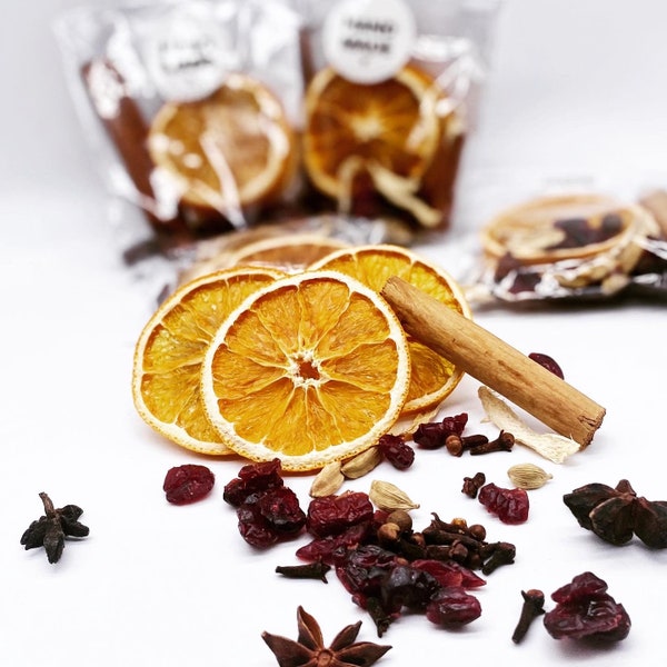 Pack of 5/Mulled Wine, Mulled Wine Spices, DIY Mulled Wine, Hot drink, Christmas gift,  Spice kit, Mulling Kit, Mulling Set, Wedding favours