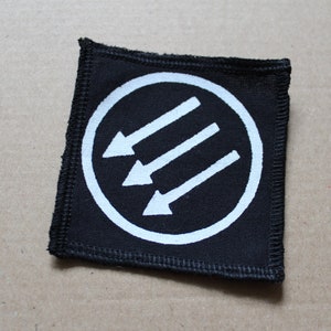 Three arrows - sreen printed sew on patch